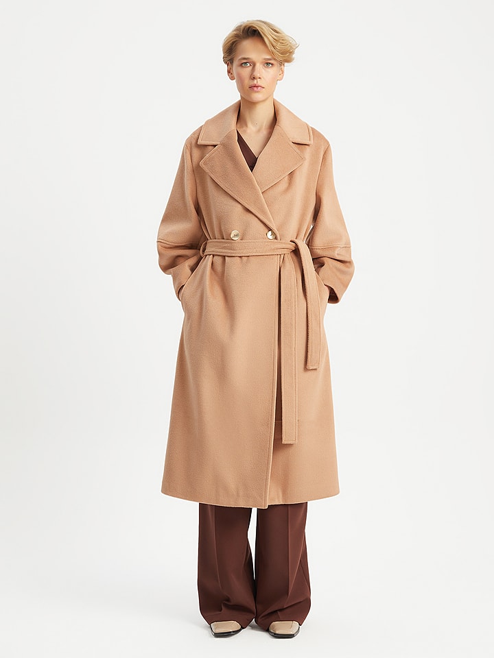 BGN Płaszcz przejściowy w kolorze beżowym rozmiar: 38