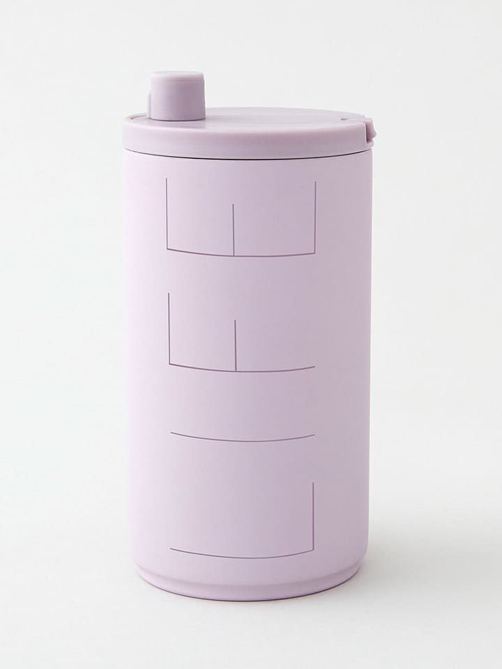 Design Letters Kubek termiczny "Life" w kolorze lawendowym - 350 ml rozmiar: onesize