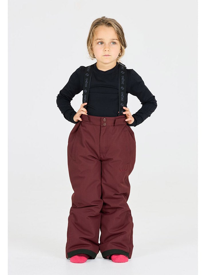 Zigzag Spodnie narciarskie "W-PRO 10000" w kolorze czerwonym rozmiar: 110/116