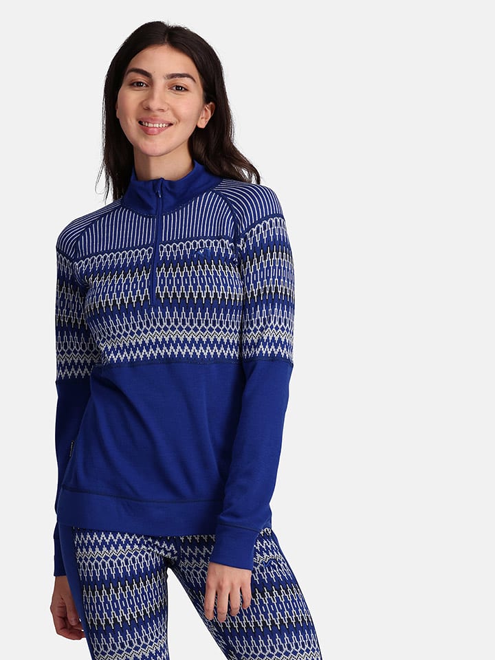 KARI TRAA Koszulka weÅ‚niana "Silja" w kolorze niebieskim rozmiar: S