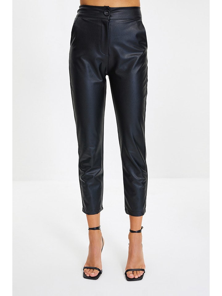 trendyol Spodnie w kolorze czarnym rozmiar: 36