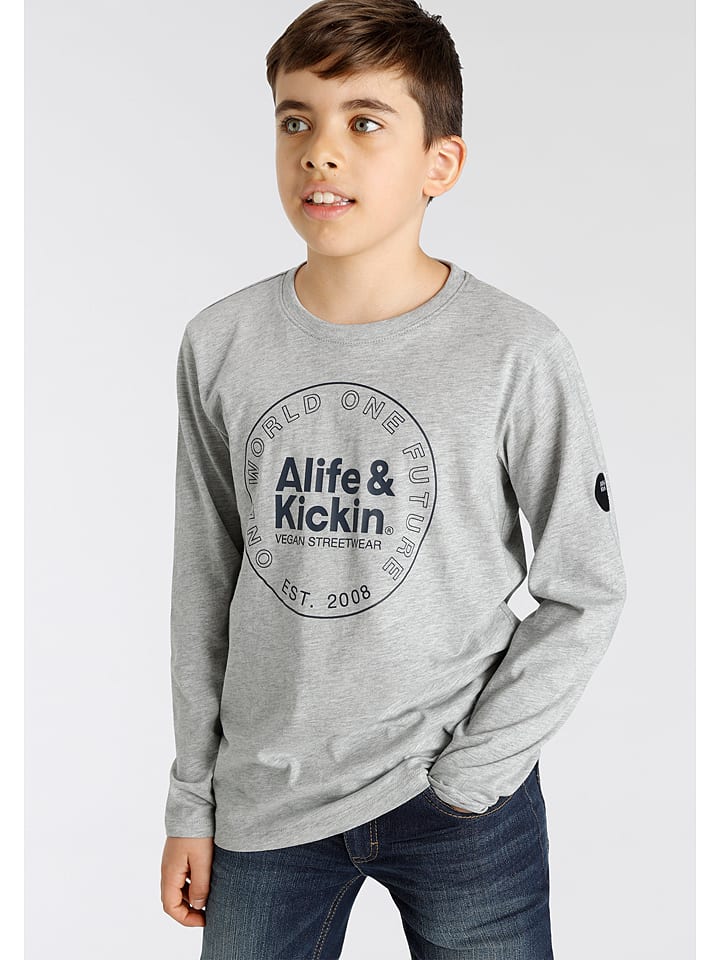 alife and kickin Koszulka w kolorze szarym rozmiar: 164