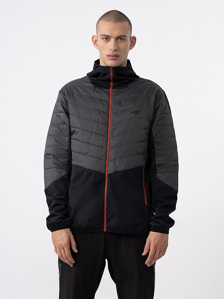 4F Kurtka funkcyjna w kolorze czarno-szarym rozmiar: L