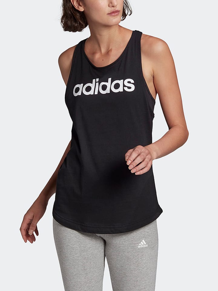 adidas Top sportowy w kolorze czarnym rozmiar: L