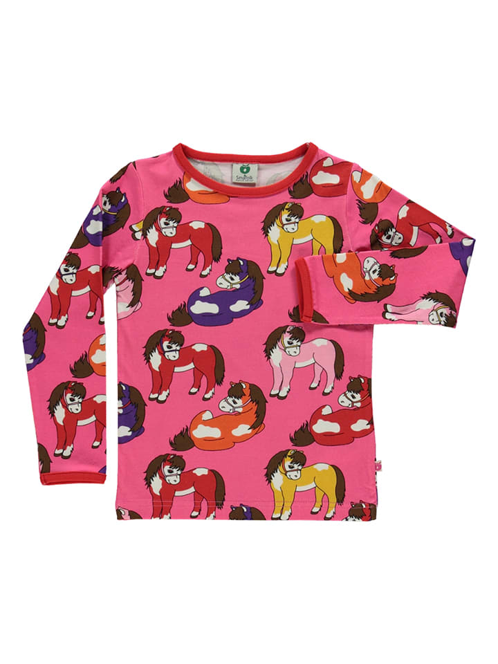 Småfolk Koszulka w kolorze różowym rozmiar: 110/116