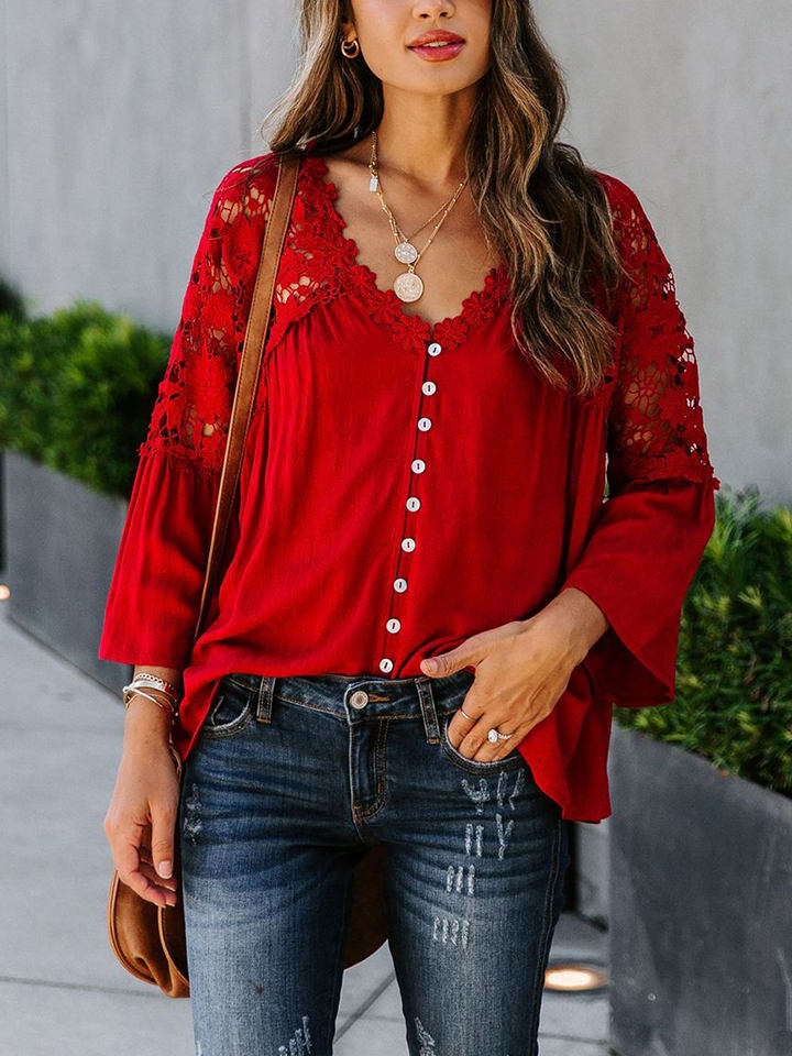 LA Angels Bluzka w kolorze czerwonym rozmiar: L