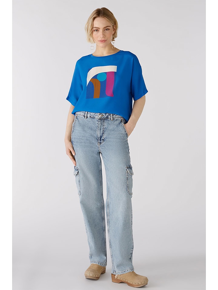 Oui Koszulka w kolorze niebieskim rozmiar: 44