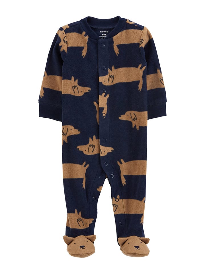 carter's Śpioszki w kolorze brązowo-granatowym rozmiar: 68