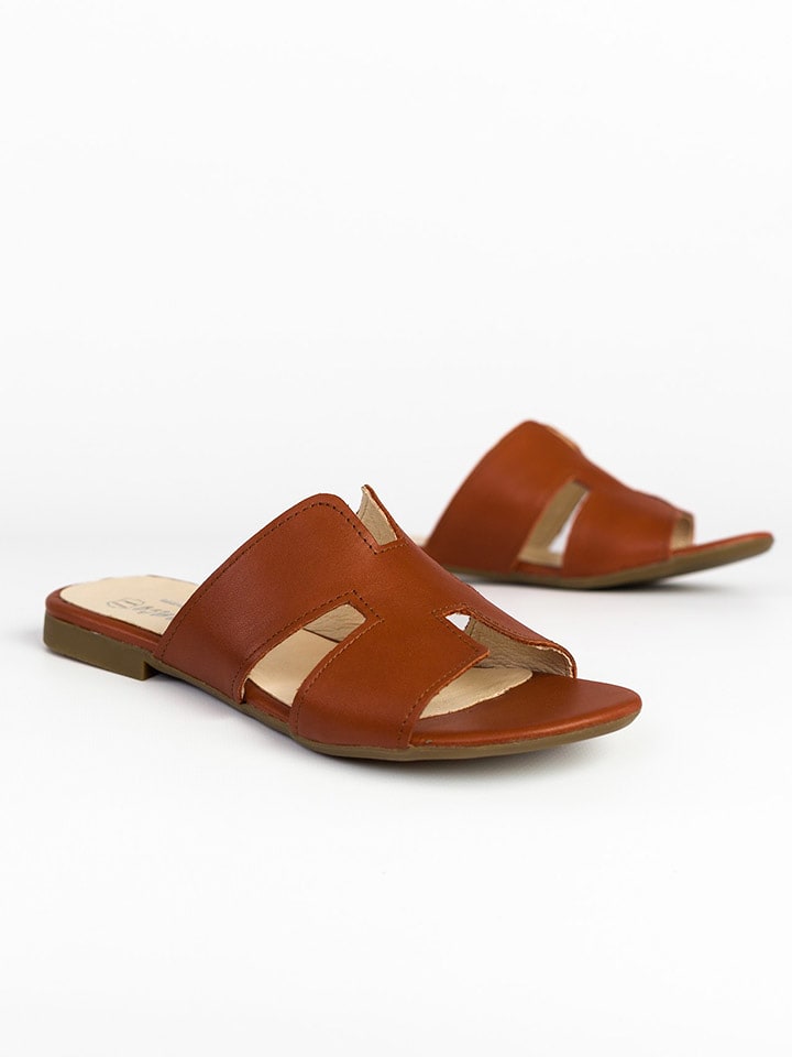 Zapato Skórzane klapki w kolorze brązowym rozmiar: 39