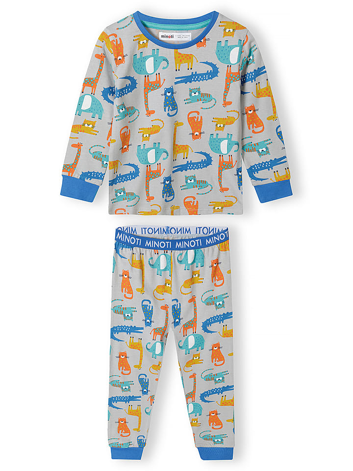 Minoti Piżama w kolorze szarym rozmiar: 116/122