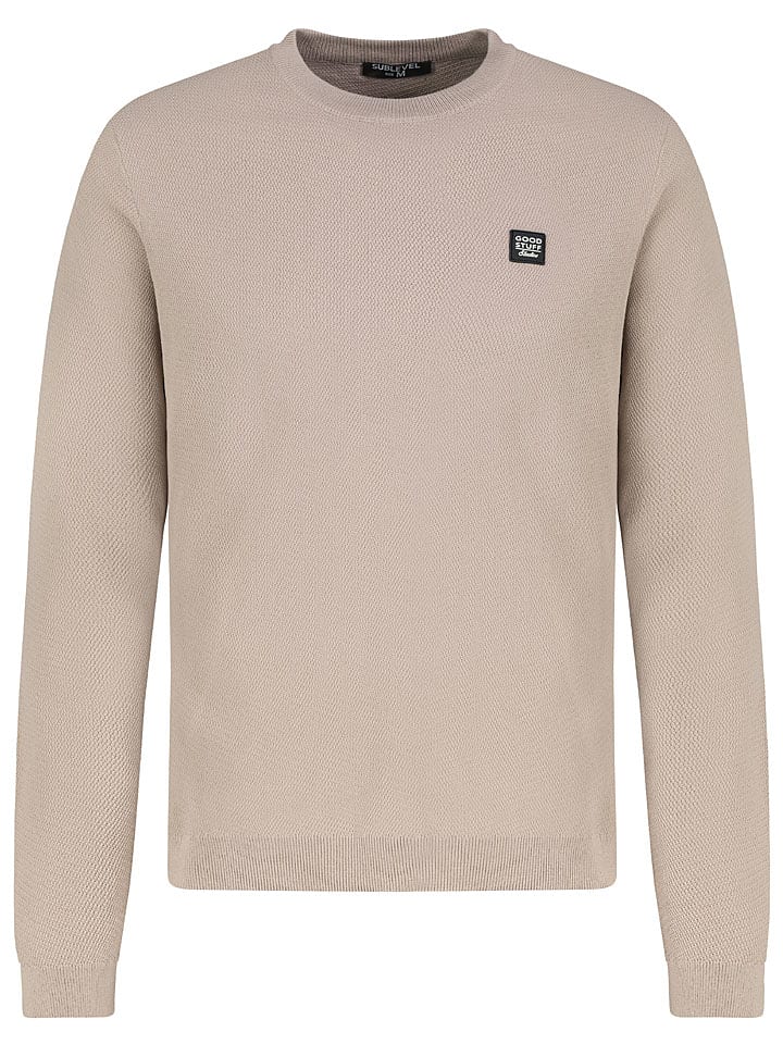 Sublevel Sweter w kolorze beżowym rozmiar: XL