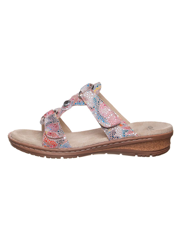 Ara Shoes Skórzane klapki ze wzorem rozmiar: 42