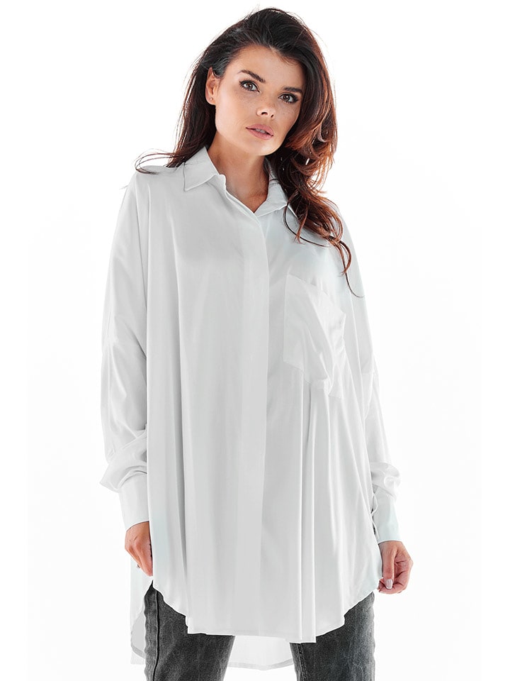 Awama Koszula w kolorze białym rozmiar: onesize