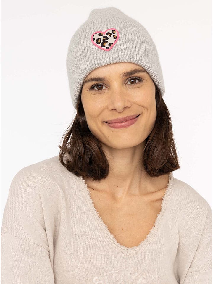 Zwillingsherz Czapka "Leo-Herz" w kolorze beżowym rozmiar: onesize
