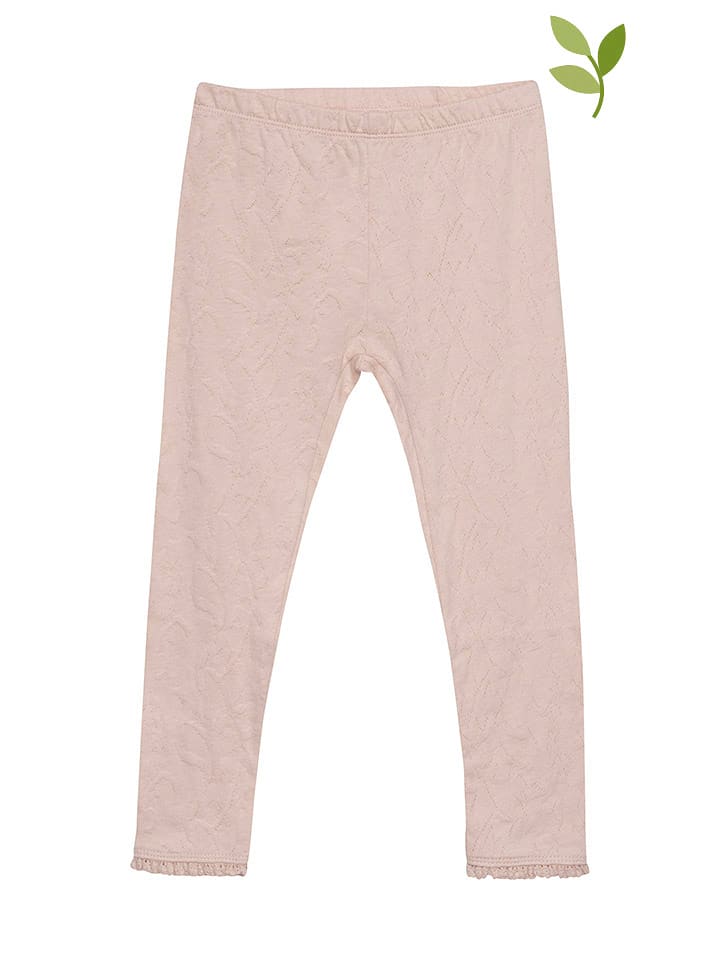 Legginsy "Jacquard" w kolorze jasnoróżowym