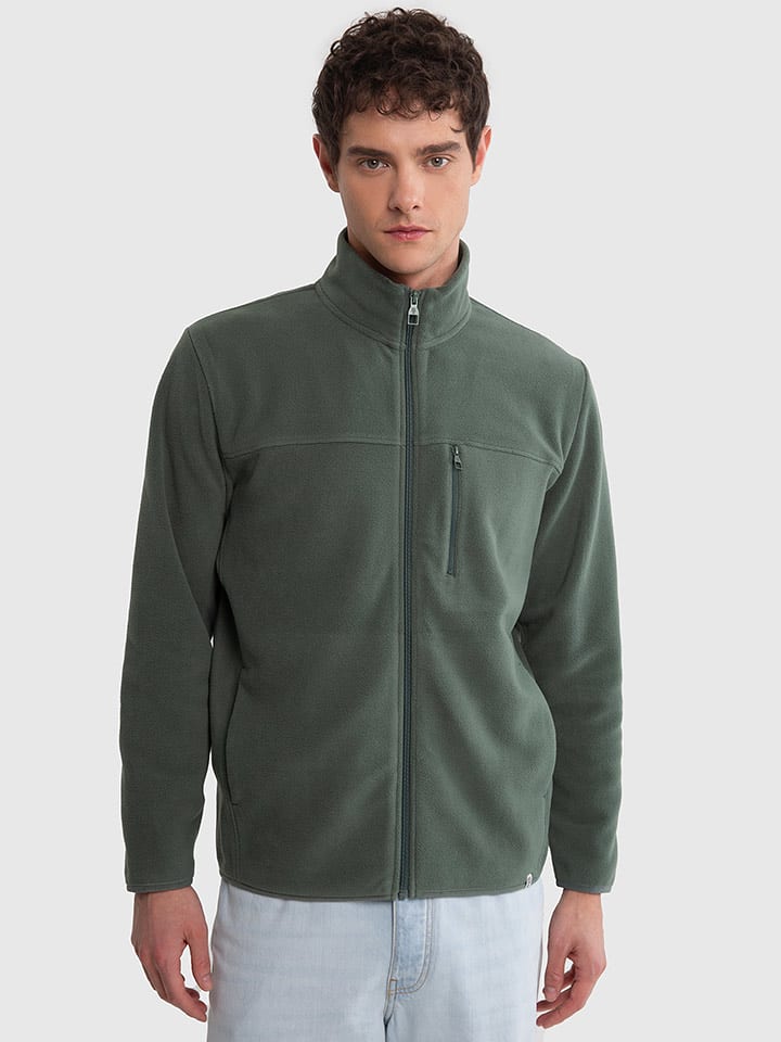 BIG STAR Kurtka polarowa "Malkom" w kolorze khaki rozmiar: 3XL