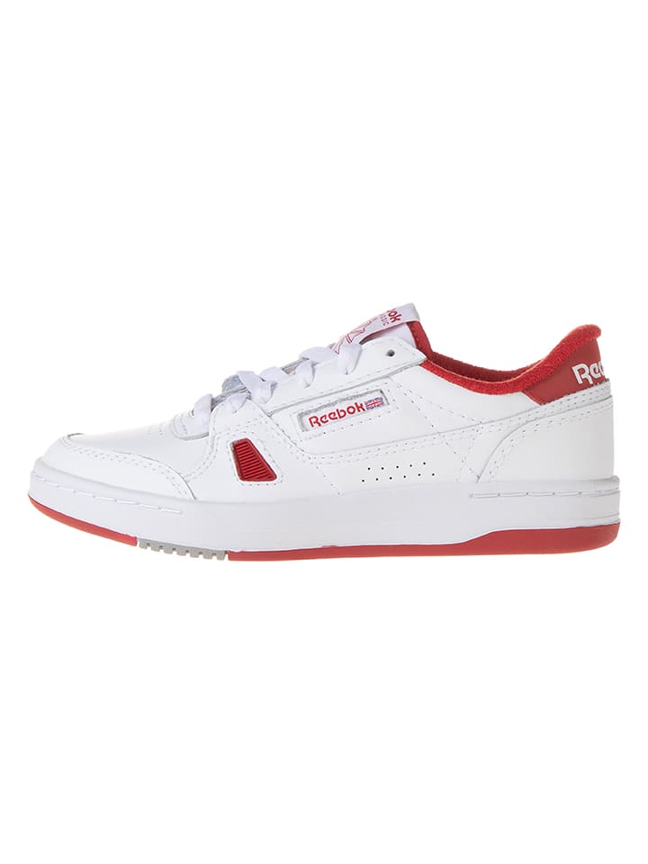 Reebok Skórzane sneakersy "LT COURT" w kolorze biało-czerwonym rozmiar: 39