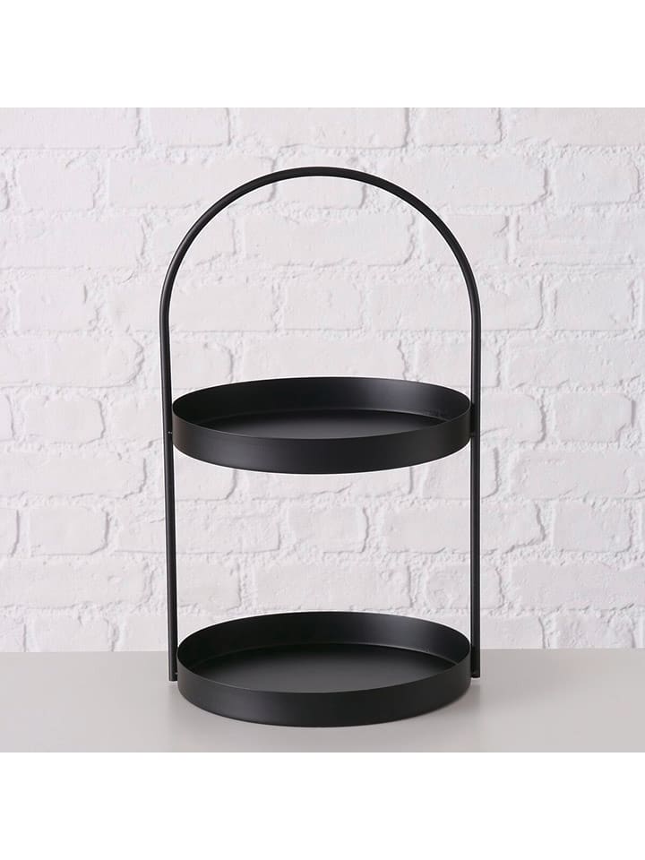 Boltze Etażerka "Joko" w kolorze czarnym - wys. 44 cm rozmiar: onesize