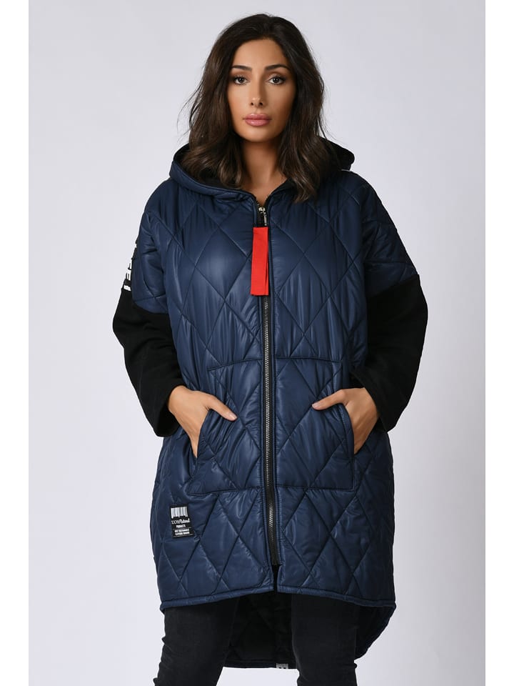 Plus Size Company Kurtka przejściowa "Olga" w kolorze granatowym rozmiar: 52/54