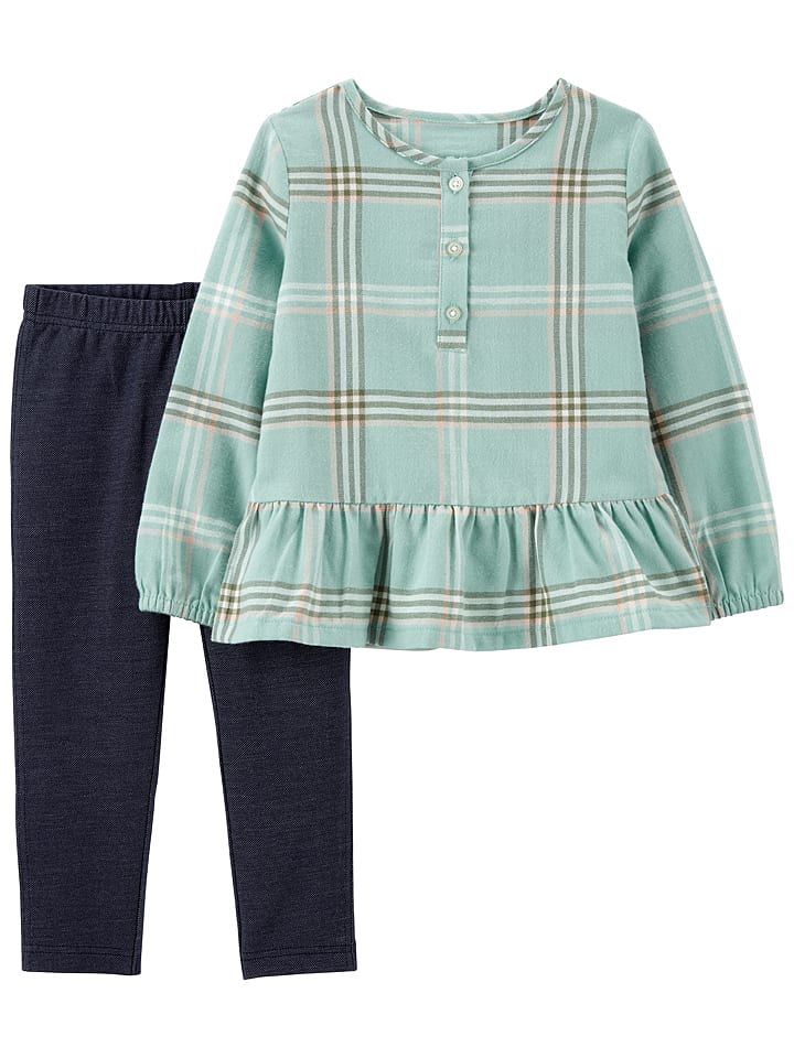 carter's 2-częściowy zestaw w kolorze zielono-granatowym rozmiar: 98