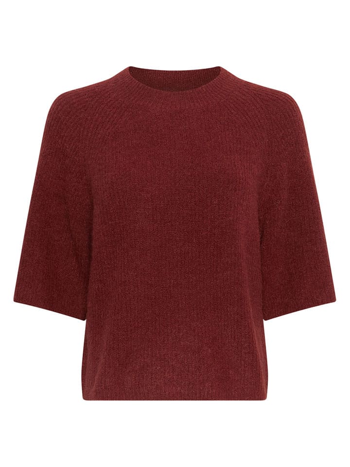 MOSS COPENHAGEN Sweter "Milania" w kolorze bordowym rozmiar: S/M