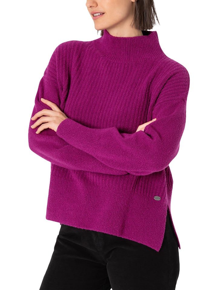 Timezone Sweter w kolorze fioletowym rozmiar: S