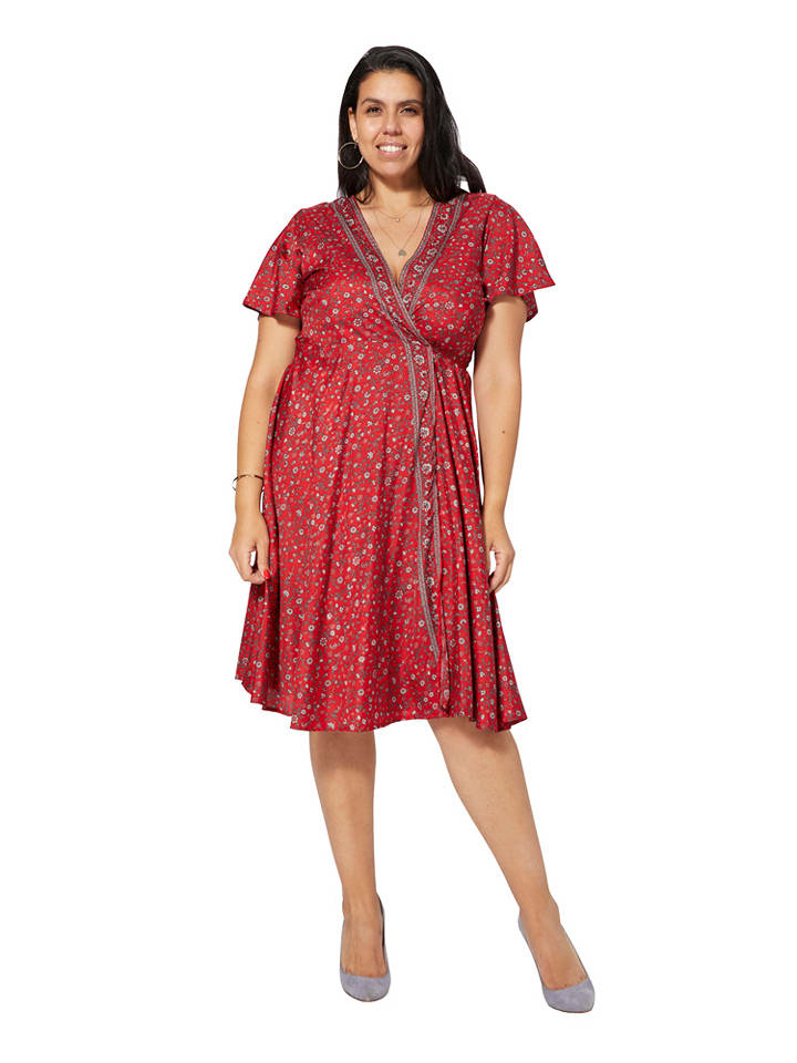 Aller Simplement Sukienka w kolorze czerwonym rozmiar: 46/48