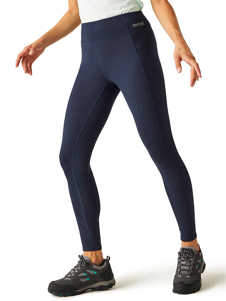 Regatta Legginsy sportowe "Holeen II" w kolorze granatowym rozmiar: 44