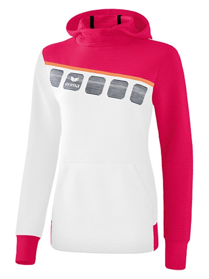 erima Bluza "5-C" w kolorze biało-różowym rozmiar: 140
