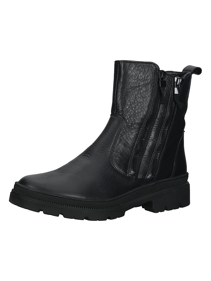 Ara Shoes Skórzane botki w kolorze czarnym rozmiar: 38,5