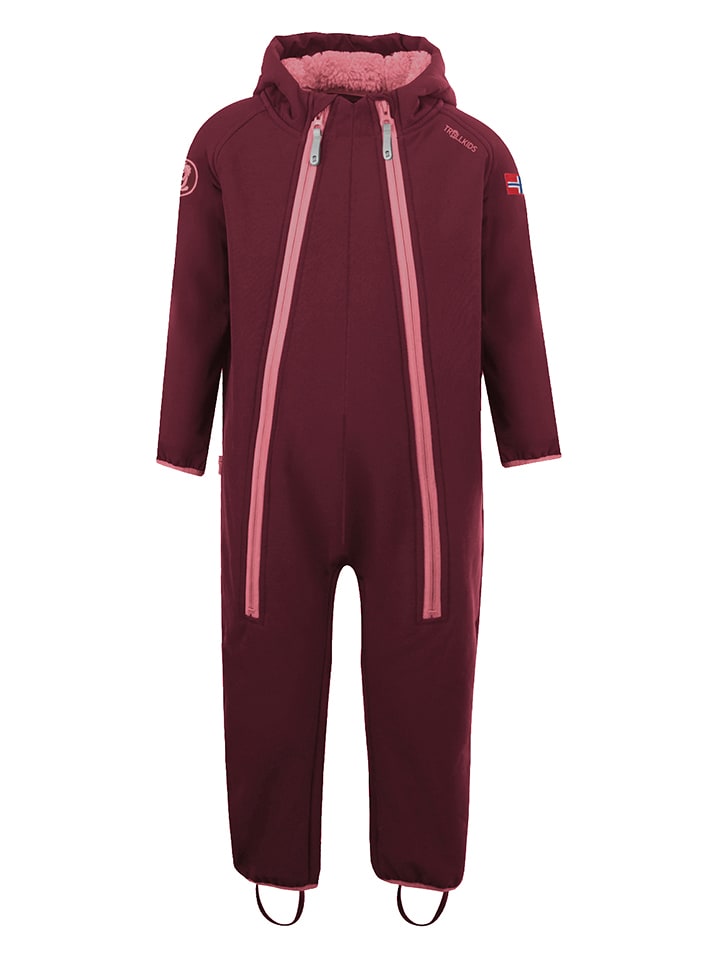 Trollkids Kombinezon softshellowy "Nordkapp" w kolorze czerwonym rozmiar: 104