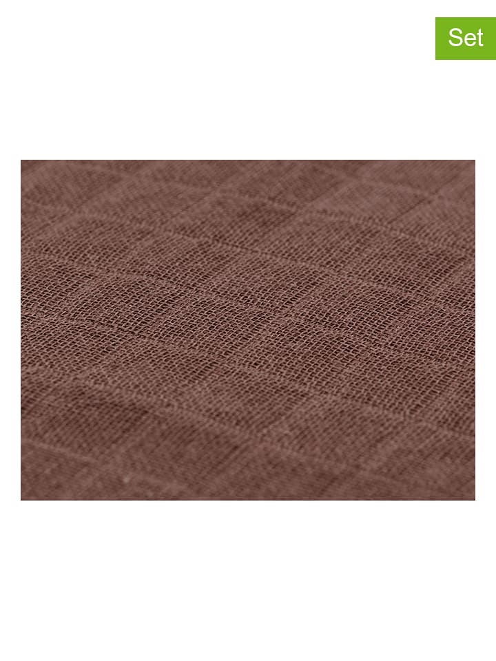 Jollein Chusty (3 szt.) w kolorze brązowym do odbijania - 31 x 31 cm rozmiar: onesize