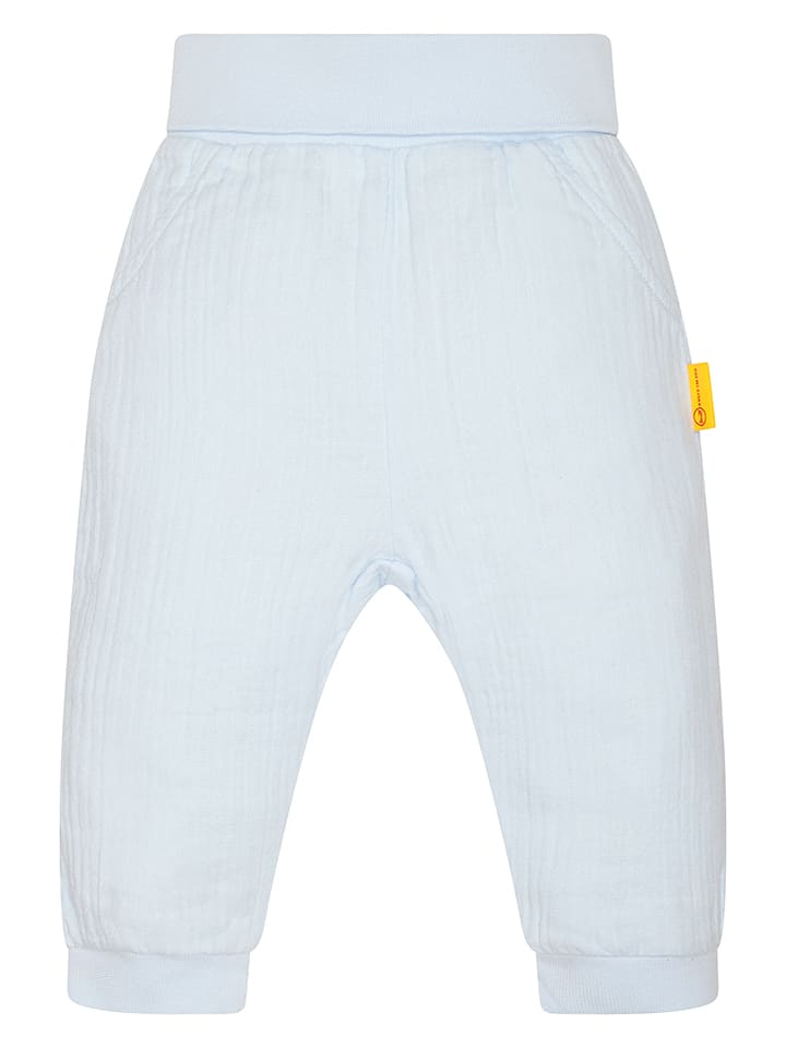 Steiff Spodnie dresowe w kolorze błękitnym rozmiar: 74