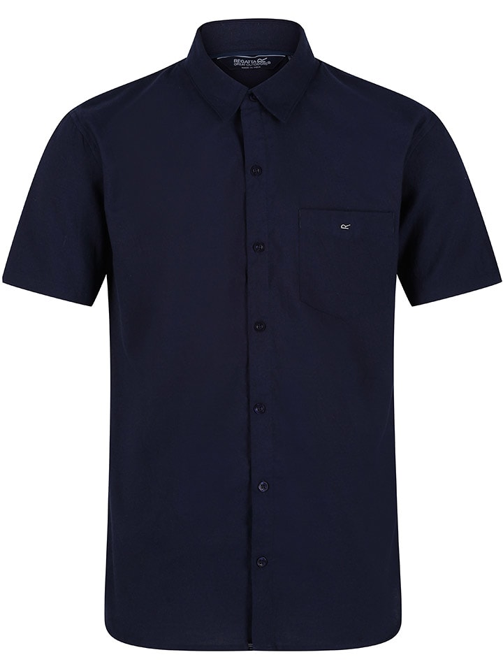 Regatta Koszula "Mikel" w kolorze granatowym rozmiar: L