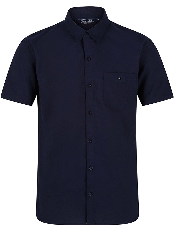 Regatta Koszula "Mikel" w kolorze granatowym rozmiar: L