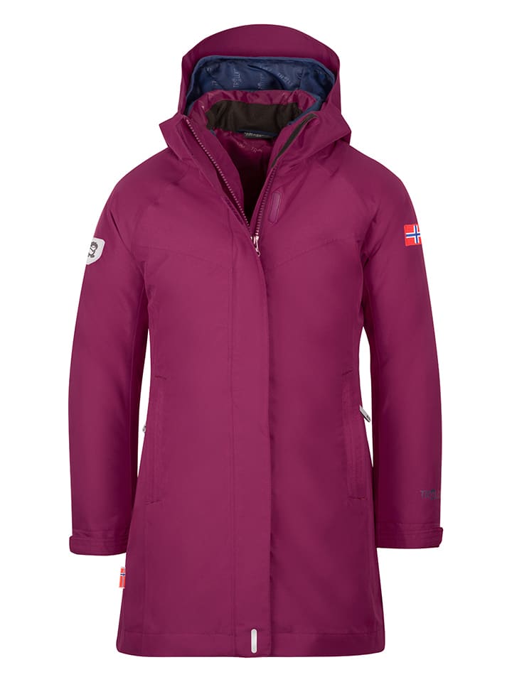 Trollkids Kurtka funkcyjna 3w1 "Senja" w kolorze fioletowo-granatowym rozmiar: 98