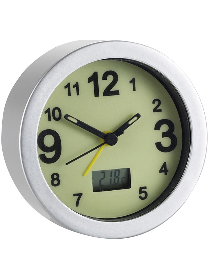 Wenko Budzik w kolorze białym - Ø 9,5 cm rozmiar: onesize