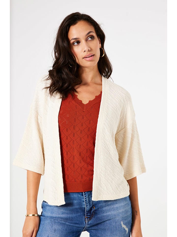 Garcia Kardigan w kolorze kremowym rozmiar: XL