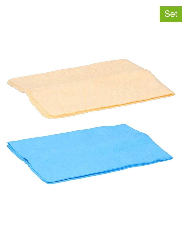 Dunlop 2-częściowy zestaw w kolorze żółto-błękitnym do samochodu - 43 x 32,5 cm rozmiar: onesize