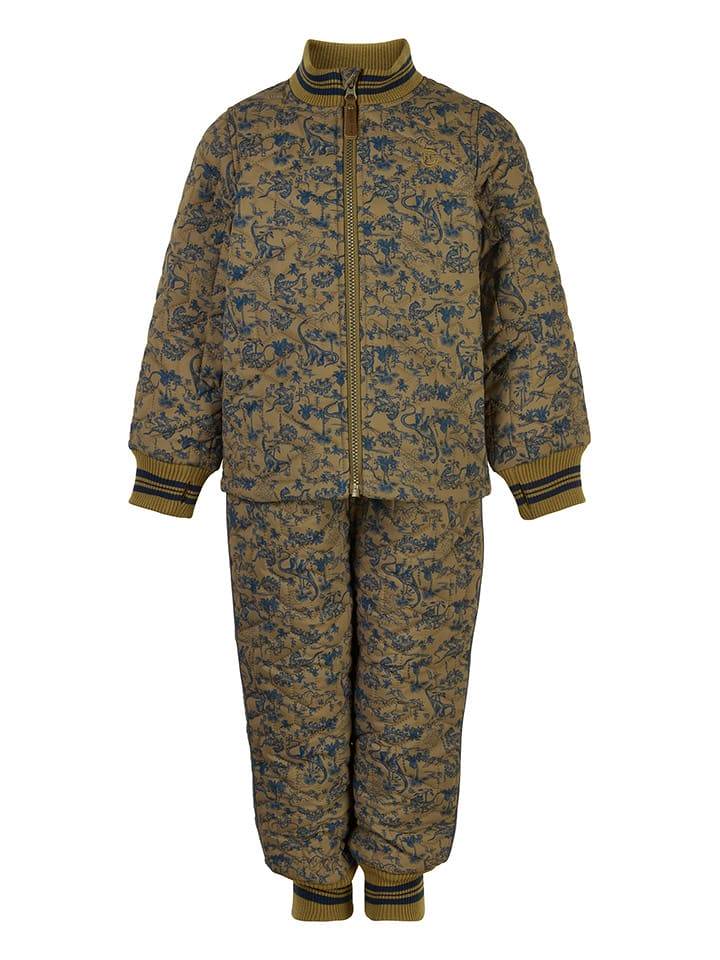 mikk-line 2-częściowy zestaw termiczny w kolorze khaki rozmiar: 98