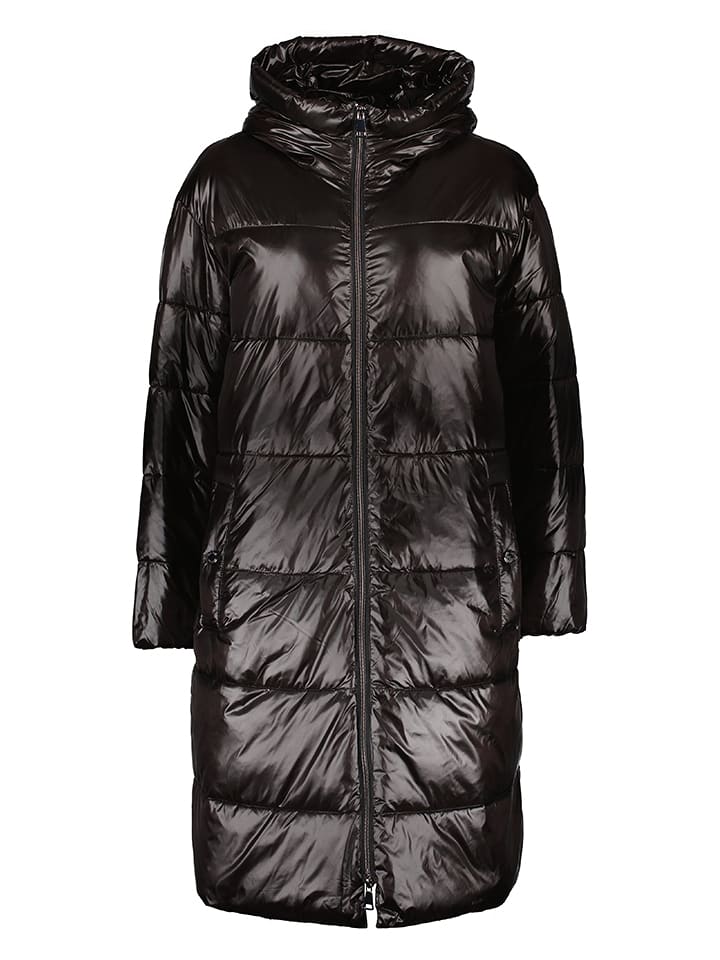 WHITE LABEL Płaszcz pikowany w kolorze czarnym rozmiar: 42