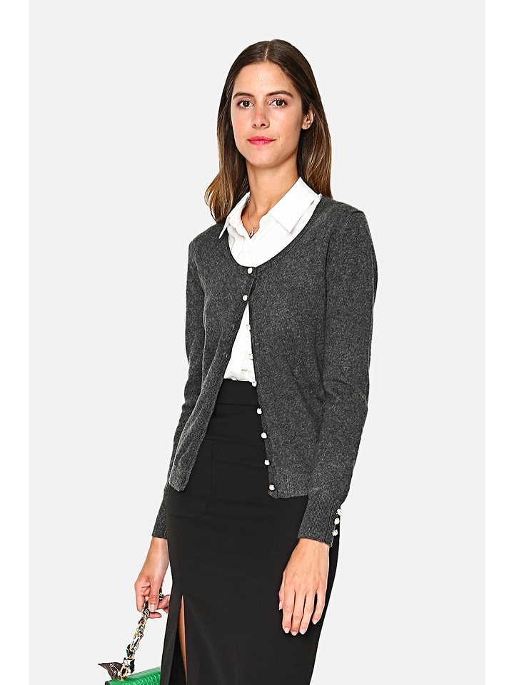 William de Faye Kardigan w kolorze antracytowym rozmiar: 34