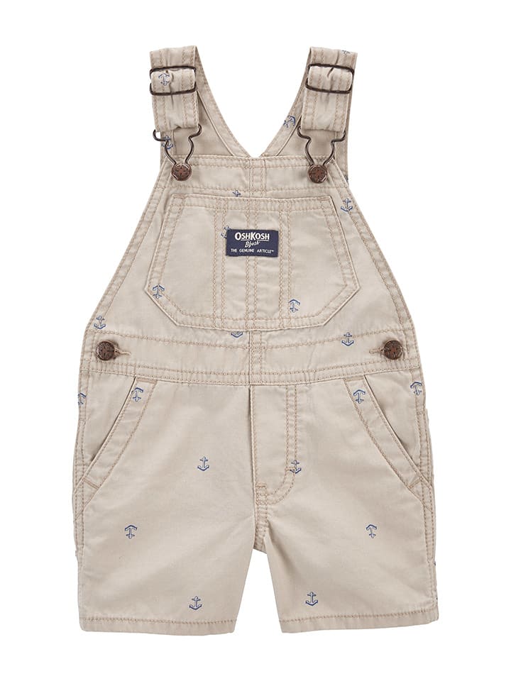 OshKosh Ogrodniczki w kolorze beżowym rozmiar: 86