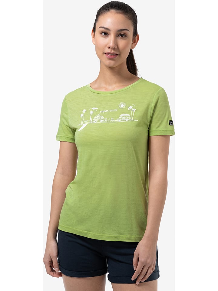 super.natural Koszulka "All on Board" w kolorze jasnozielonym rozmiar: S