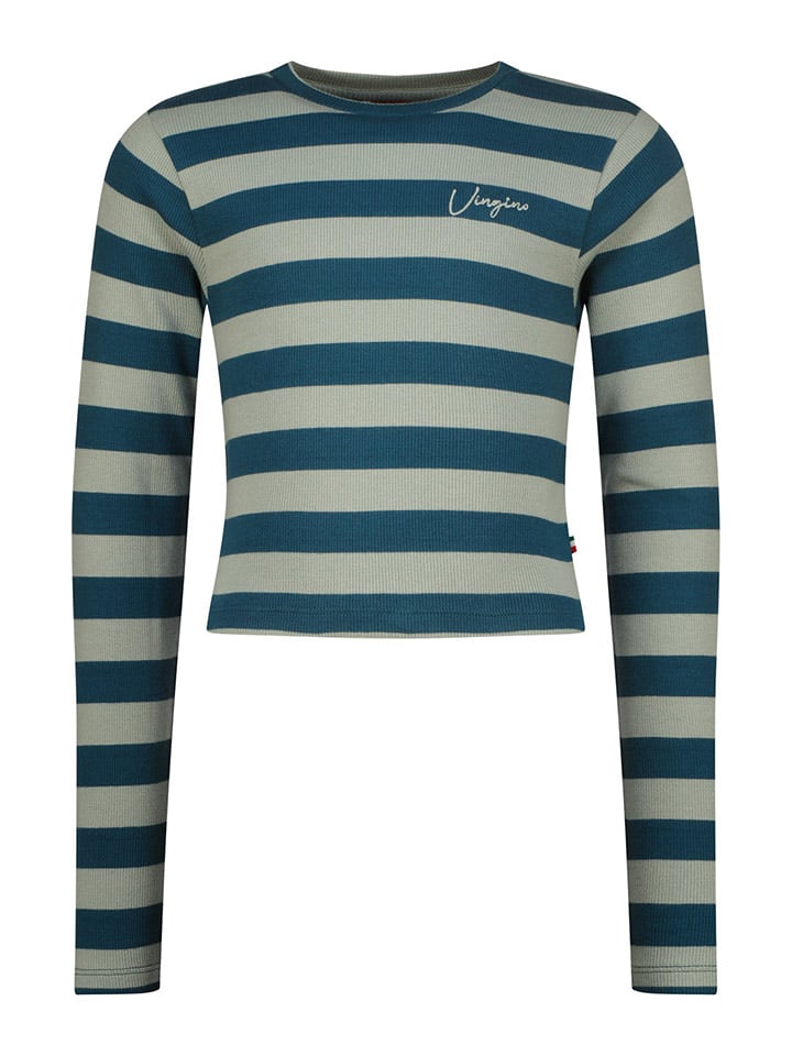 Vingino Koszulka w kolorze niebiesko-zielonym rozmiar: 140