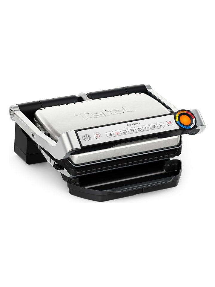 Tefal Grill stołowy "OptGrill Upgrade SLV - GC717D10" w kolorze srebrnym rozmiar: onesize