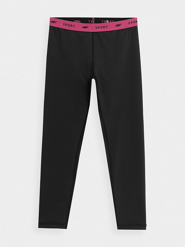 4F Legginsy sportowe w kolorze czarnym rozmiar: 134/140