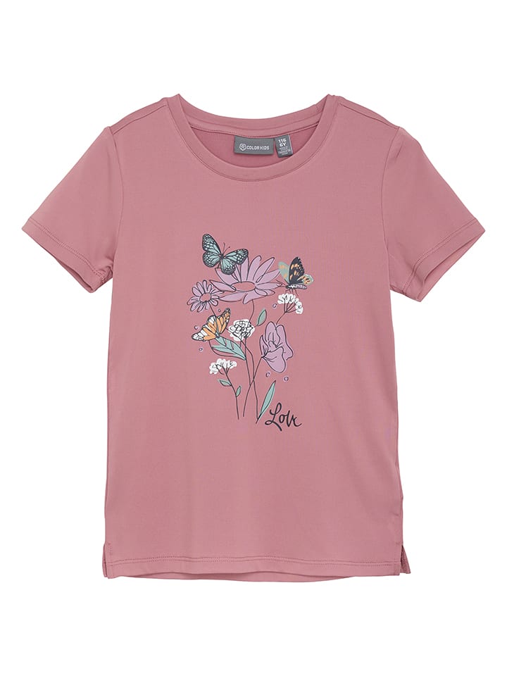 Color Kids Koszulka w kolorze szaroróżowym rozmiar: 122
