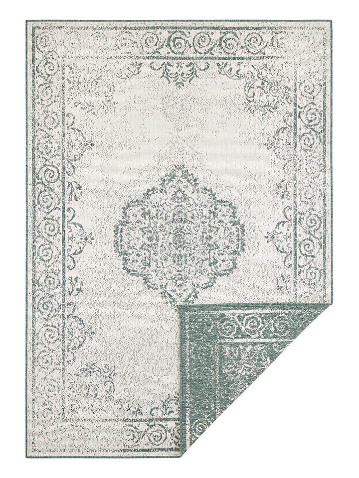 NORTHRUGS Dwustronny dywan "Cebu" w kolorze zielono-kremowym rozmiar: 160x230 cm