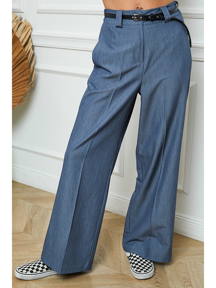 Joséfine Spodnie "Diamant" w kolorze niebieskim rozmiar: S